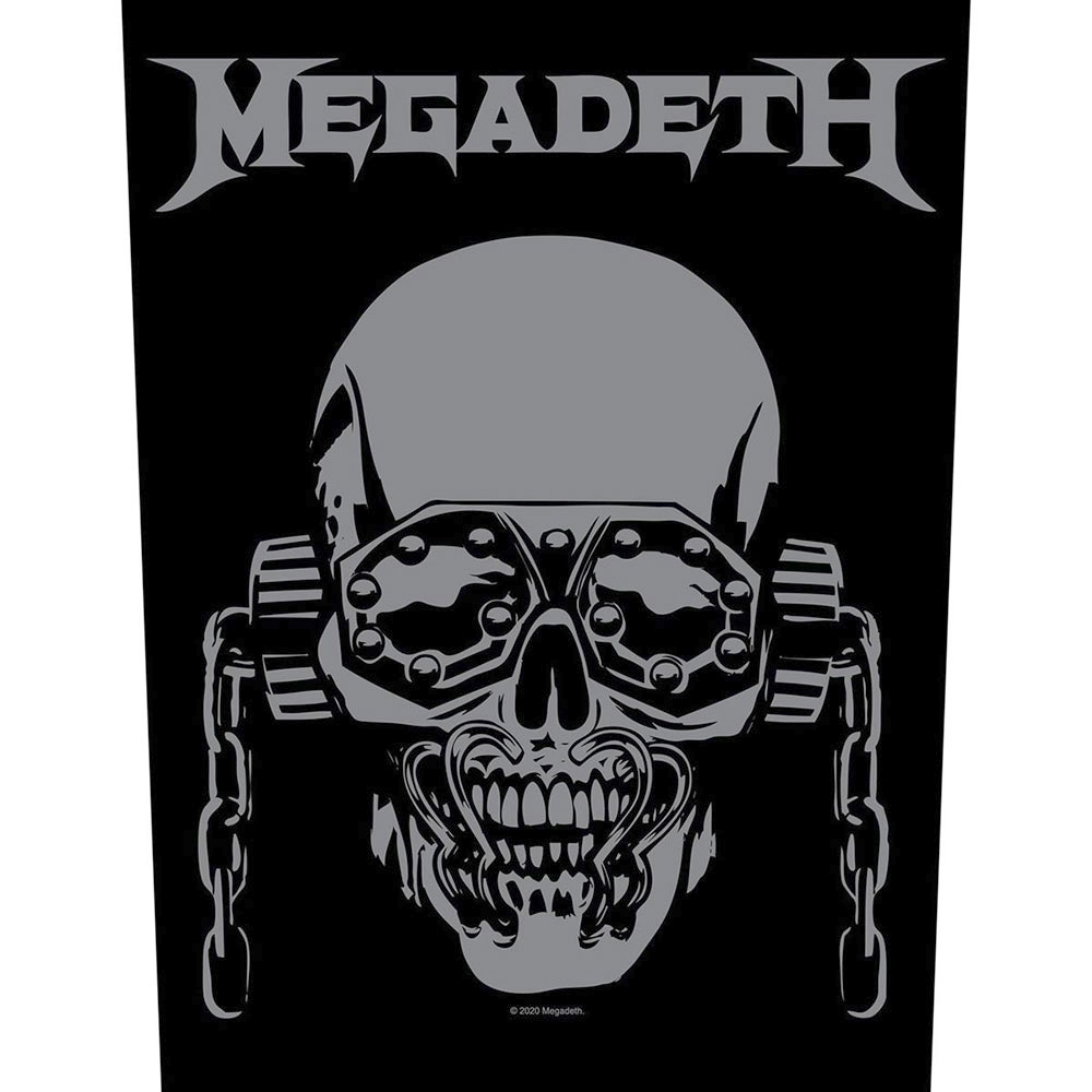 Megadeth - Vic Rattlehead Rugpatch - Zwart